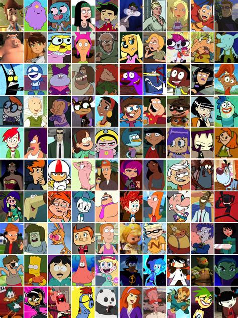 Favorite Cartoon Characters Collage By Minecraftman1000 On Deviantart
