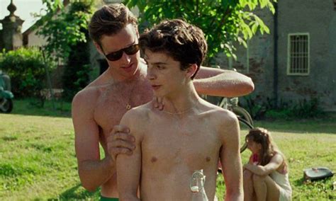 Armie Hammer Massages Timothee Chalamet In First Clip Of Gay Drama Armie Hammer Shirtless