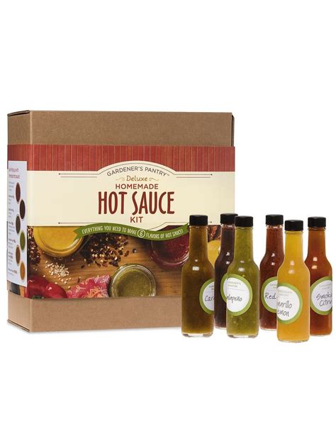 Deluxe Hot Sauce Making Kit For 6 Flavors Of Homemade Hot Sauce Puree