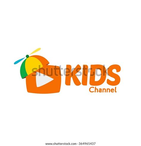 Kids Channel Logo Colorful Hats For Kids Shows Happy Time Kids Logo