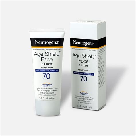 Neutrogena Age Shield Face Sunscreen With Spf 70 3 Oz