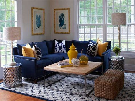Image Result For Gray Navy Yellow Living Room Blue And Yellow Living