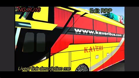 Bus Simulator Indonesia Kaveri Travel Livery Download Link Description