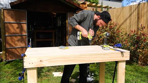 How To Build A Simple Cheap Work Bench Youtube