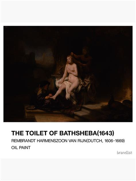 Rembrandt The Toilet Of Bathsheba In Metropolitan Museum Of