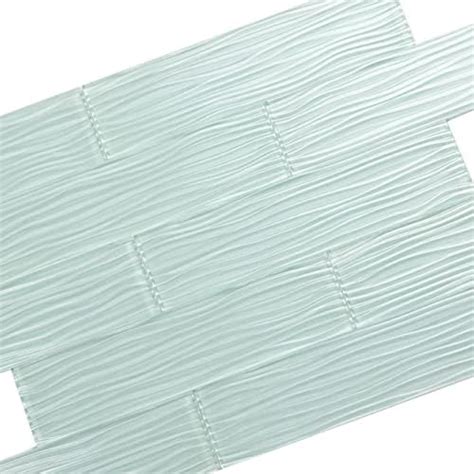 Lovdeco Peel And Stick Glass Subway Tile X Inch Sq Ft Light