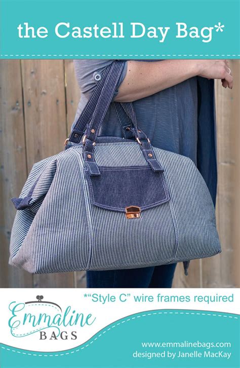 Castell Day Bag Sewing Pattern From Emmaline Bags