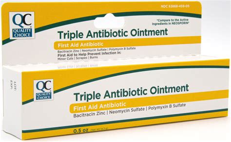 Quality Choice Triple Antibiotic Bacitracin Neomycin Polymyxin
