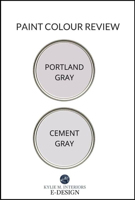 Quick Paint Colour Review Benjamin Moore Portland Gray And Cement Gray
