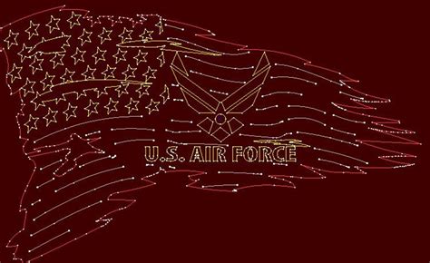 Usaf Us Air Force Tattered Flag Dxf Instant Download File Etsy