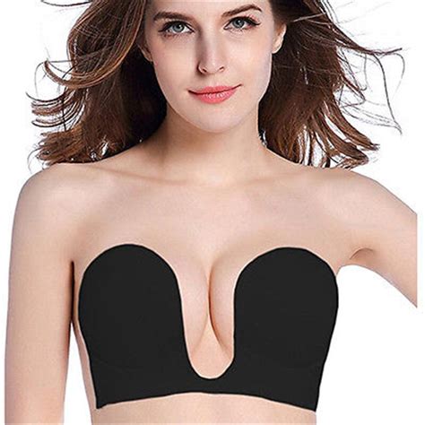 Women Sexy Ladies Seamless Strapless Silicone Wire Free Gel Invisible Bra Self Adhesive Stick On