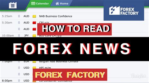 Forex Factory News For Beginners How To Read News In Forex Factory