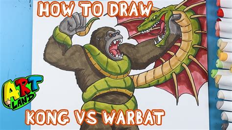 How To Draw Kong Vs Warbat Youtube