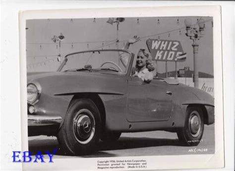Joi Lansing Sexy In Sports Car Vintage Photo Hot Cars Ebay