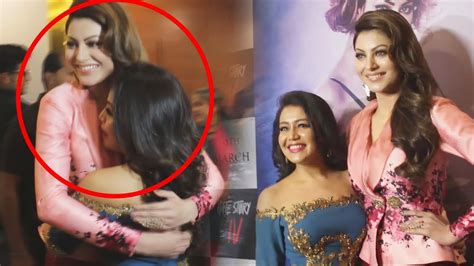 urvashi rautela hugs neha kakkar at aashiq banaya aapne song launch hate story 4 youtube