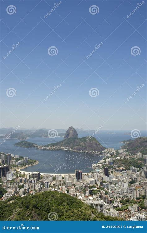 Rio De Janeiro Brazil Skyline Scenic Overlook Stock Image Image Of