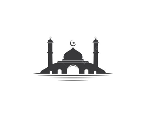 Mosque Moslem Icon Vector Illustration Design Isolated Mosques Vector