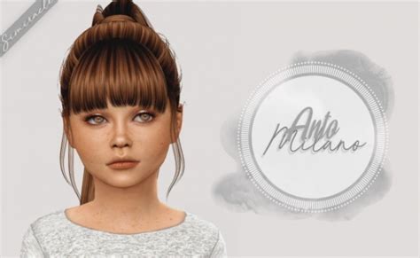 Anto Maggie Hair For Kids And Toddlers At Simiracle Sims 4 Updates