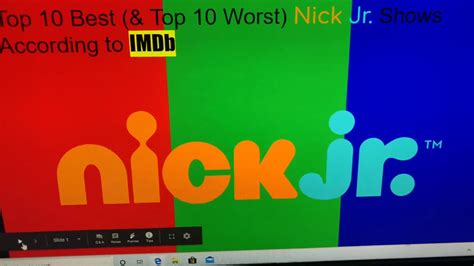 Top 10 Best And 10 Worst Nick Jr Shows According To Imdb Youtube