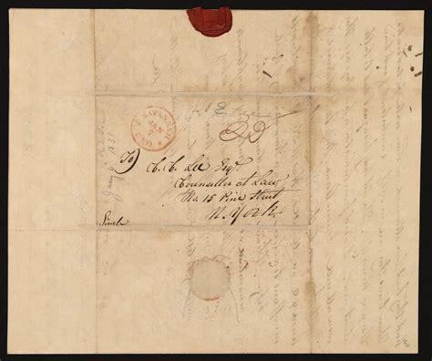 Envelope For Letter From Robert E Lee To Charles Carter Lee