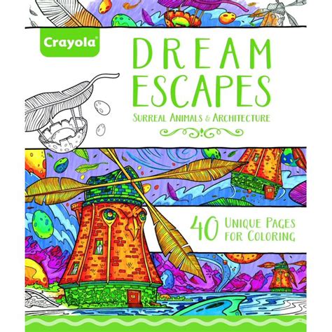 Additionally, the pages of this book are perforated, allowing you to easily display your finished works. Crayola 40 Page Adult Coloring Book Dream Escapes Theme ...
