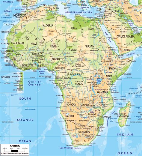 Africa Map With Cities Map Of Africa Countries Of Africa Nations