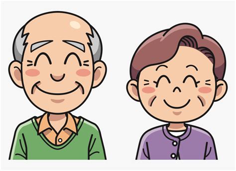 Grandpa Clipart Happy Old Couple Grandmother And Grandfather Clipart