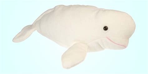 Wild republic beluga whale plush stuffed animal, plush toy, gifts for kids, cuddlekins, 15 inches. Plush Beluga Whale Stuffed Animal