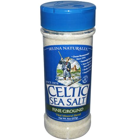 Celtic Sea Salt Fine Ground Vital Mineral Blend Shaker Jar 8 Oz 227