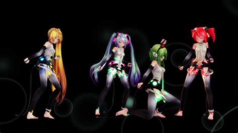 Mmd Harder Better Faster Stronger Mikuミクtetoテト Gumiグミ Neruネル