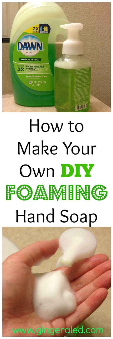 Diy Foaming Hand Soap Gingeraled