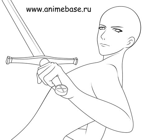 The Guy With Sword Weapon Dagger Anime Base Ru