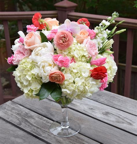 Wedding Anniversary Centerpiece Fresh Flowers Arrangements Flower