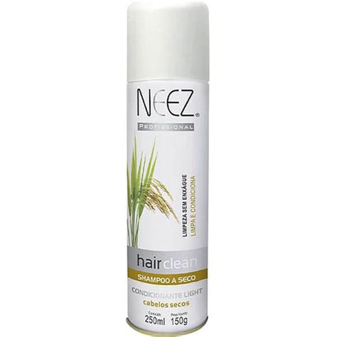 Neez Hair Clean Shampoo A Seco Limpeza Sem Enxágue Cabelos Secos