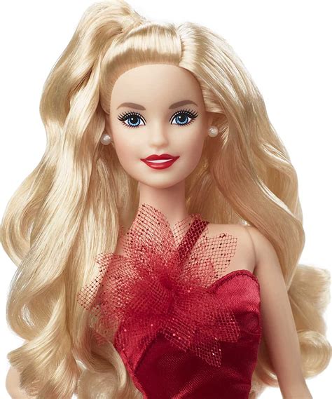 barbie signature 2022 holiday doll with blonde hair collectible