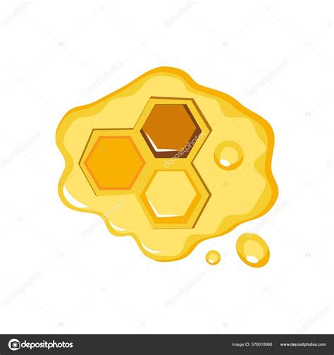 Fresh Honey Combs White Background Stock Vector Image By ©serezniy