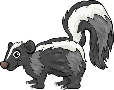 Premium Vector Skunk Animal Cartoon Illustration