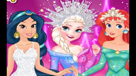 Disney Princess Frozen Elsa And Jasmine Ariel Beauty Pageant Dress Up