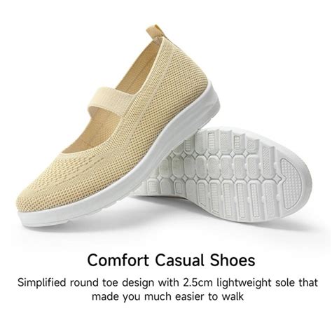 Musshoe Walking Shoes Women Slip On Comfortable Mesh Breathable Womens