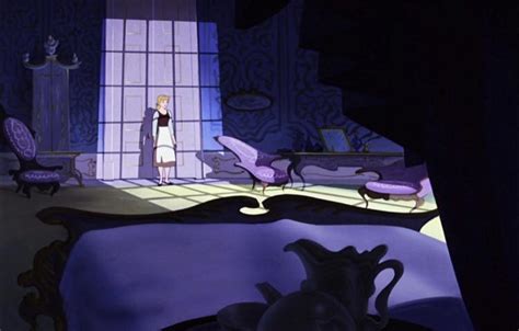 in cinderella 1950 when cinderella enters her stepmother s room the shadows make it look