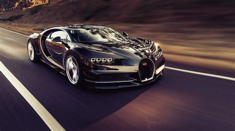 Download Wallpaper 3840x2160 Luxury Car Bugatti Chiron On Road 4k