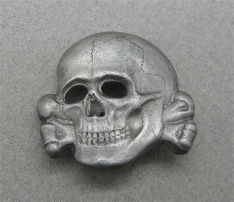 Ss Visor Cap Skull By Rzm Ges Gesch Deschler Original German
