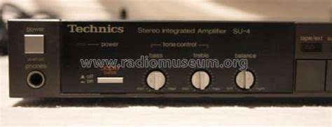 stereo integrated amplifier su 4 ampl mixer technics brand