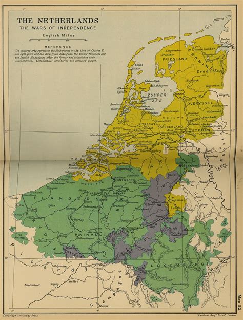 Map Of The Netherlands The Wars Of Independence