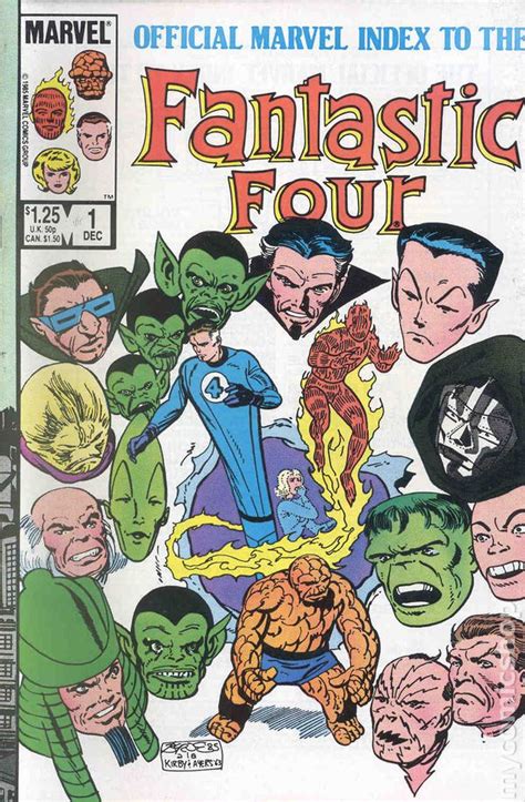 Official Marvel Index To The Fantastic Four 1985 Comic Books
