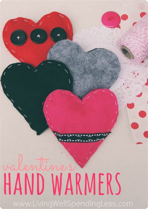 Diy Hand Warmers For Valentines Day Living Well Spedning Less Diy