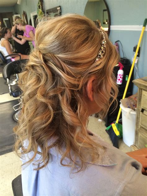 This Is A Gorgeous Half Up Formal Hair Style Done On Medium Length And