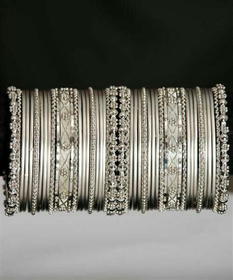 Bridal Bangles Bangles Jewelry Silver Bracelets Silver Earrings
