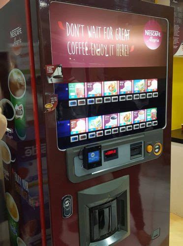 24 hours sales tracking system. Vending machines way forward, new Nestle Nescafe Alegria ...