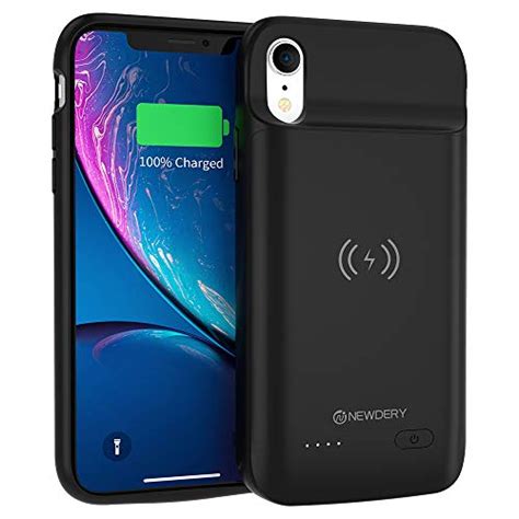 Newdery Iphone Xr Battery Case 5000mah Wireless Charging Compatible